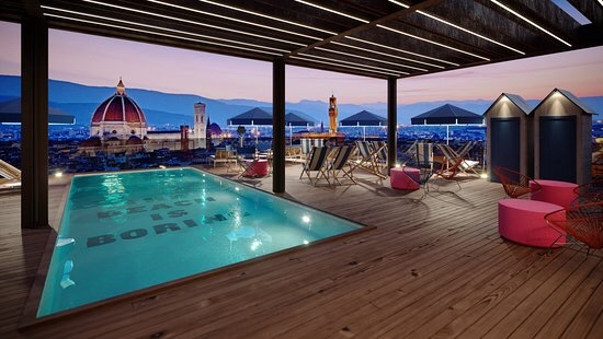 The Student Hotel Firenze concept hotel Interior design trend innovazione viaggiare hospitality design swimming pool duomo roof garden